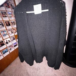 Cozy Black Knit Cardigan